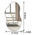 thumbnail image 2 of SHYFOY Irregular Mirror for Wall Cloud Shaped Mirror Black  Asymmetrical Wall Mirror for Home Decor 22"x36", 2 of 9
