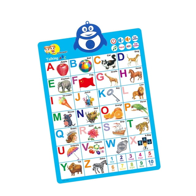 carteles educativos,Póster educativo con gráfico de pared del alfabeto,Juguete educativo multiusos para niños con abecedario ,Juguetes interactivos de aprendizaje del alfabeto para