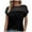Black, variant on AherBiu Party Tops for Women Lace Sparkly Cap Sleeve Crewneck Elegant Ladies Comfy Shirts Blouse