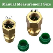 FUYGRCJ 2 Pack R12 R22 to R134a Adapters R12 to R134a Retrofit Kit with High/Low Side Fitting Conversion Kit 1/4in SAE to 7/16in UNF Fit for Car Air Conditioner Refrigerant