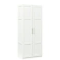 thumbnail image 4 of 29.53W x 15.75D x 70.87H 2-Door MDF Wardrobe - Stability and Modern Look, 4 of 5