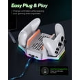 thumbnail image 5 of Cooling Stand & Charging Station for Xbox Series S with RGB Light - Dual Controller Charger & Cooler Fan for Xbox Series S Accessories with 2*1400mAH Batteries, 5 of 9