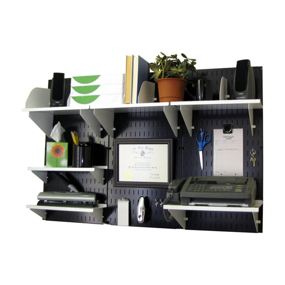Wall Control Office Organizer Unit Wall Mounted Office Desk Storage and
