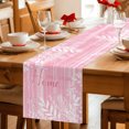 thumbnail image 5 of Table Runners 70 Inches Long Dress Scarves, Vintage Blush Pink Farmhouse Coffee/Dining/Kitchen Table Decor, Holiday Table Runner, Farmhouse Florals Leaf Coastal Home 13x70 Inch, 5 of 9