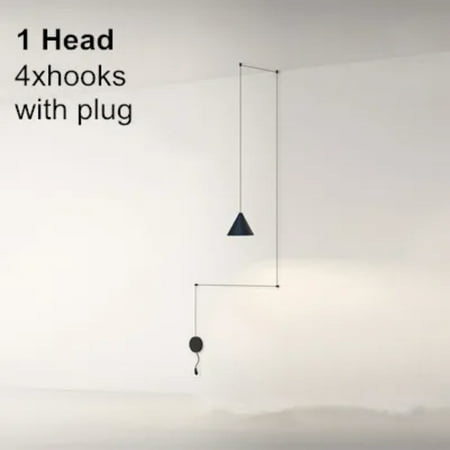 

CHNGSNG Unique and Contemporary stylish pendant lamp with long wire for living room and bedside lighting - Modern decorative fixture elegant and geometric LED lighting solution