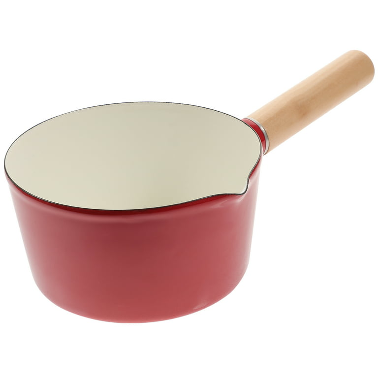 I Kito 1.5 qt Saucepan with Lid & Steamer Basket, Milk Pot with Pour Spout & Handle, 8 Cup Saucepan, Silver