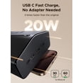 thumbnail image 4 of Power Strip UGREEN 20 en 1 con carga rápida USB-C de 20 W, 150 cm, 4 of 9