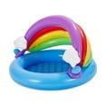 thumbnail image 3 of Summer Waves Inflatable Rainbow Baby Shade Kiddie Pool with Soft Cushioned Base, 3 of 4