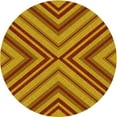 thumbnail image 1 of Ahgly Company Machine Washable Indoor Round Transitional Mahogany Brown Area Rugs, 7' Round, 1 of 7