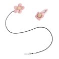 thumbnail image 4 of Sound Aid Clip Holder Plaid Flower Sound Amplifier Hanging Rope Lanyard Clip Lost Prevention Protector Rope Pink Monaural, 4 of 6