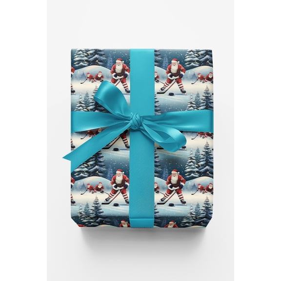 London Penny Premium Wrapping Paper - North Pole Faceoff