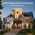 thumbnail image 4 of Wireless Doorbell BN-LINK 2 Buttons 1000ft Range Black, 4 of 9