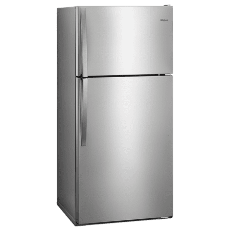 Whirlpool - 14.3 Cu. Ft. Top-Freezer Refrigerator - Monochromatic Stainless Steel