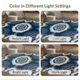 thumbnail image 7 of ODIKA 4'x6' Ultra-Soft Area Rug, Pvc Bottom Contemporary Geometric Centerpiece Vintage Borders None Washable, Bare feet friendly, Silk-Touch for Bedroom Home office, 7 of 7