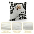 thumbnail image 4 of Nawypu Christmas Pillow Covers Buffalo Plaid Pillow Case Christmas Pillow Case Holiday Throw Pillow Cover for Xmas Winter Sofa Couch Bedroom Decorations Black, White, 4 of 5