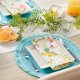 thumbnail image 4 of Set de 6 individuales redondos DII 37 cm color aqua con flecos, 4 of 7