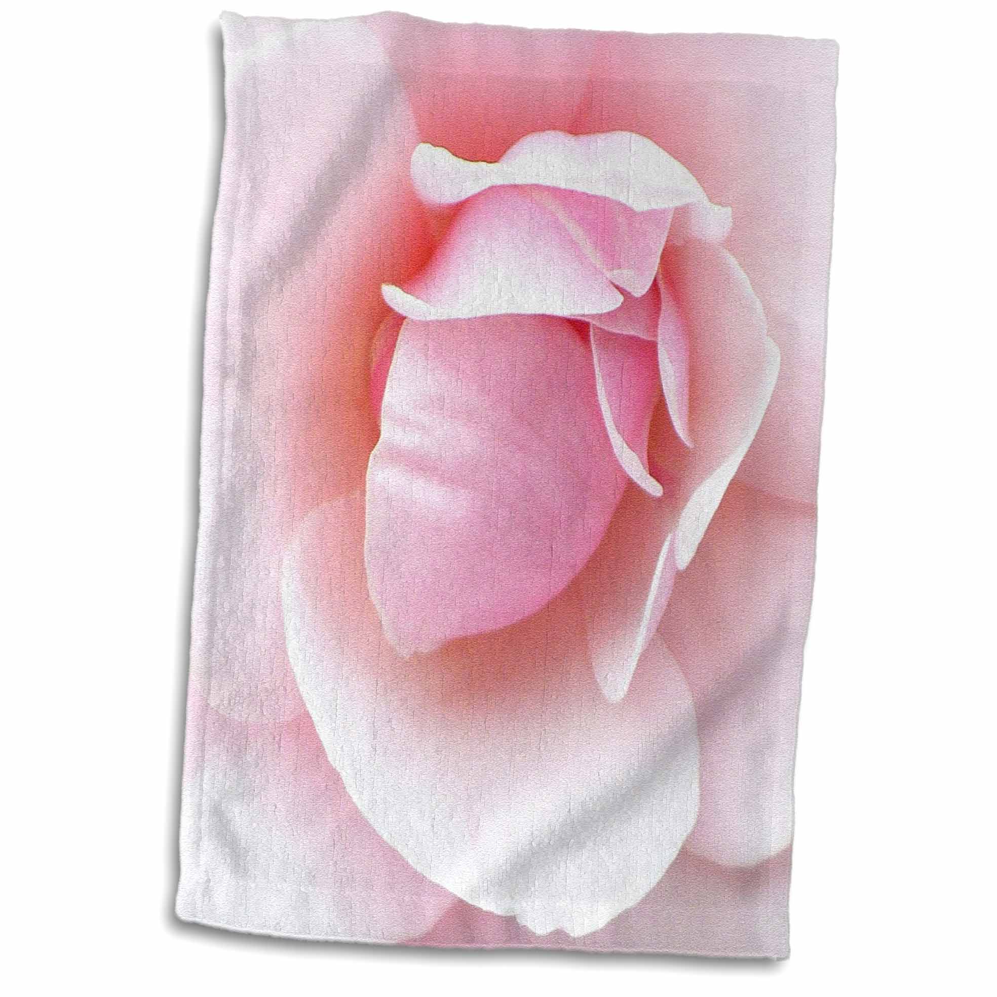 3dRose Powder Puff Pink Towel, 15 by 22inch