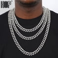 thumbnail image 2 of Cadena de eslabones cubanos de cadera para hombres, collar cubano helado de Miami, collares ostentosos chapados en oro, joyería de rapero de 13MM para hombres y mujeres Tan Jianjun unisex, 2 of 2