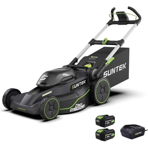 Suntek 21-Inch Cordless Self-Propelled Walk-Behind Mower, 40V, IOT and App Connection