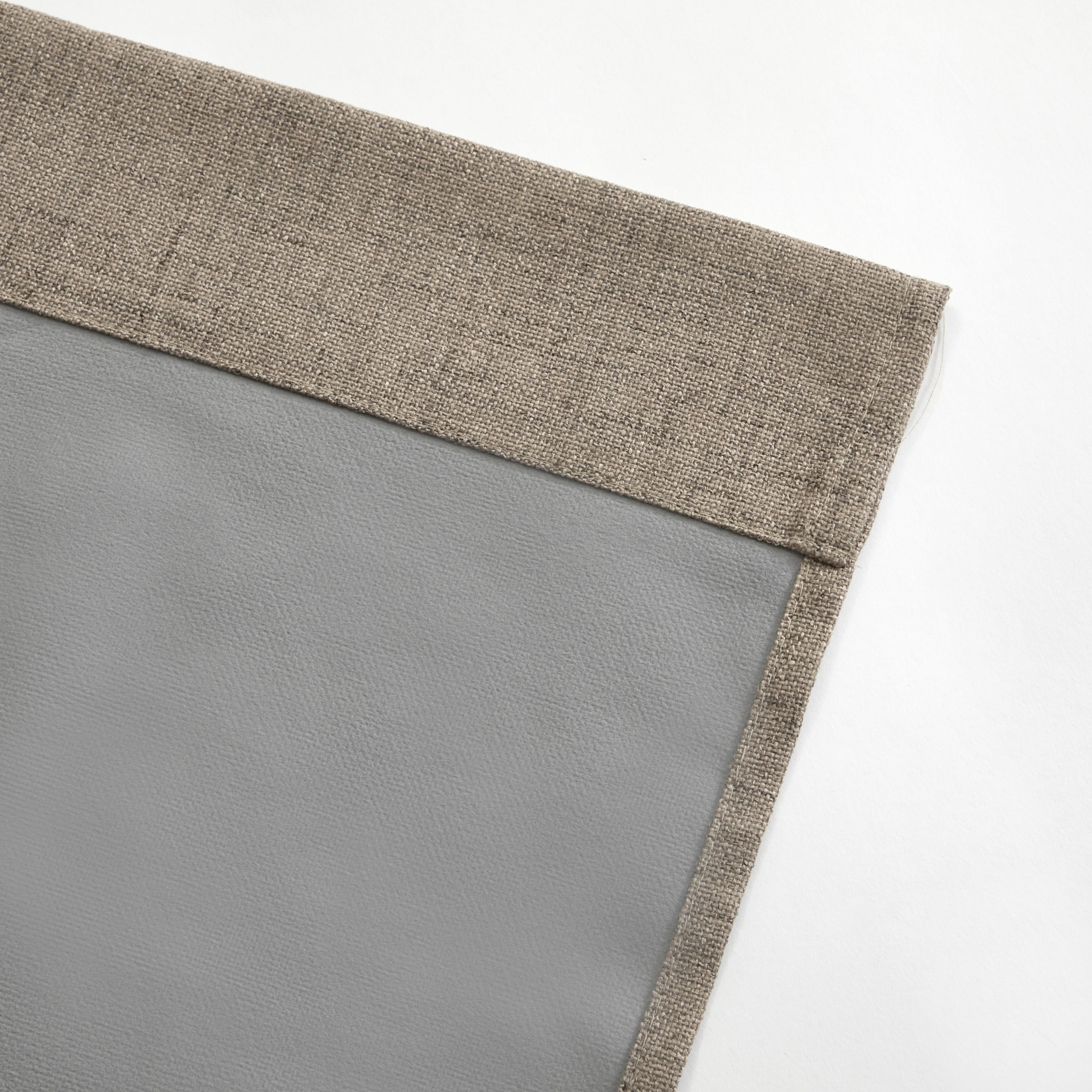 Mainstays Solid Twill Blackout Curtain Panel and Sheers, Set of 4, Brown Bag, 27.5" W x 84" L