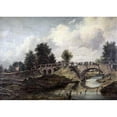 thumbnail image 3 of Watts, Frederick William 18x14 Black Modern Framed Museum Art Print Titled - Bridge Over The River Stour, 3 of 5