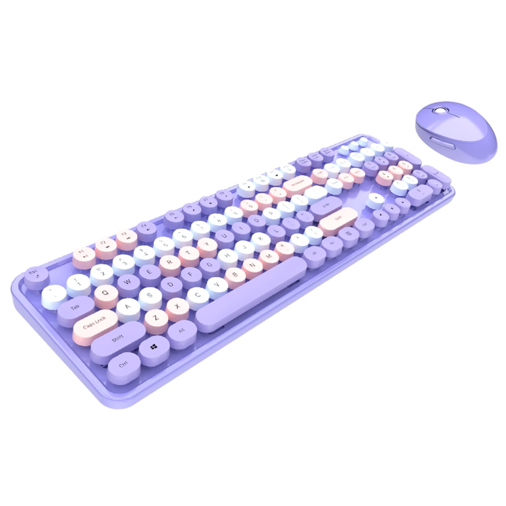 Mofii Sweet Keyboard Combo Mixed Color 2.4G Wireless Keyboard Set