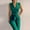 Green, variant on WXLWZYWL Women's Elegant Jumpsuits Dressy V Neck Sleeveless Straight Belted Long Pants One Piece Jumpsuit Button Open Front Blazer and Pant Business Suits Set with Pockets