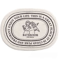 thumbnail image 3 of Alfombrilla de baño tipo cachemira, absorbente, antideslizante, para entrada de baño, ovalada, 3 of 5