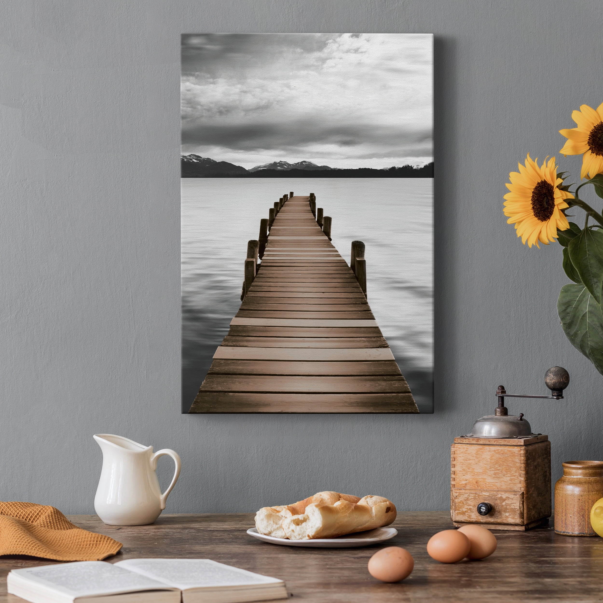 Mountain Jetty Premium Gallery Wrapped Canvas - Ready to Hang - 18 x 27