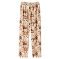thumbnail image 4 of Jovrlynd Pajama Pants Women Plus Size S-5XL Elastic Waist Printed Pajama Bottoms with Pockets Casual Stretch Loose Home Sleepwear, 4 of 5