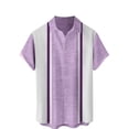 thumbnail image 4 of Kagetolytai Shirts for Men Hawaiian Shirt For Men, Men's Vintage Button Down Bowling Shirts Short Sleeve Summer Beach Shirt Shirts Purple L, 4 of 4