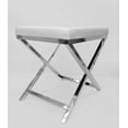 thumbnail image 2 of White Polyurethane Chair with Chrome Base, 2 of 5
