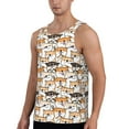thumbnail image 2 of Hirioo Shiba Inu Dog for Men's Workout Tank Top Sleeveless Shirts Quick Dry for Men-Medium, 2 of 7