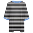 thumbnail image 3 of Valcatch Women's Oversized T Shirts Short Sleeve Crewneck Stripes Summer Tops Casual Loose Basic Tee Shirts 2024 Trendy Clothes, 3 of 4