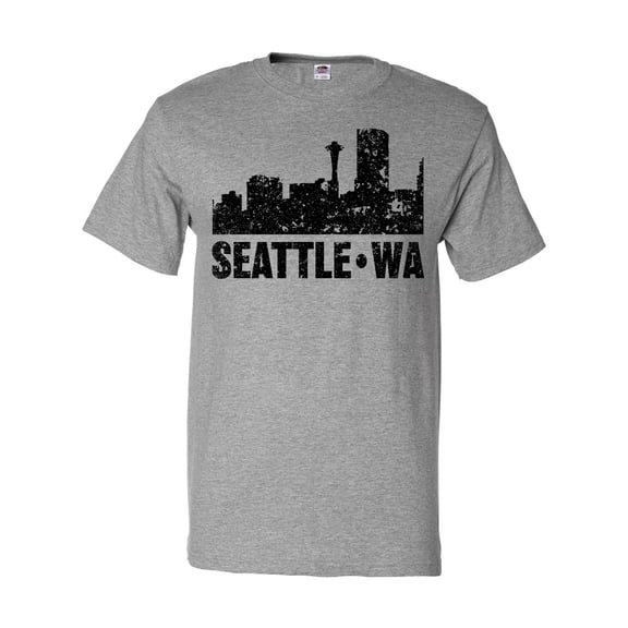 Inktastic Seattle Skyline Grunge T-Shirt