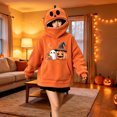 thumbnail image 4 of HomeDM Womens Halloween Pumpkin Hoodie Long Sleeve Orange Novelty Sweatshirts for Party Holiday Outfit, 4 of 5