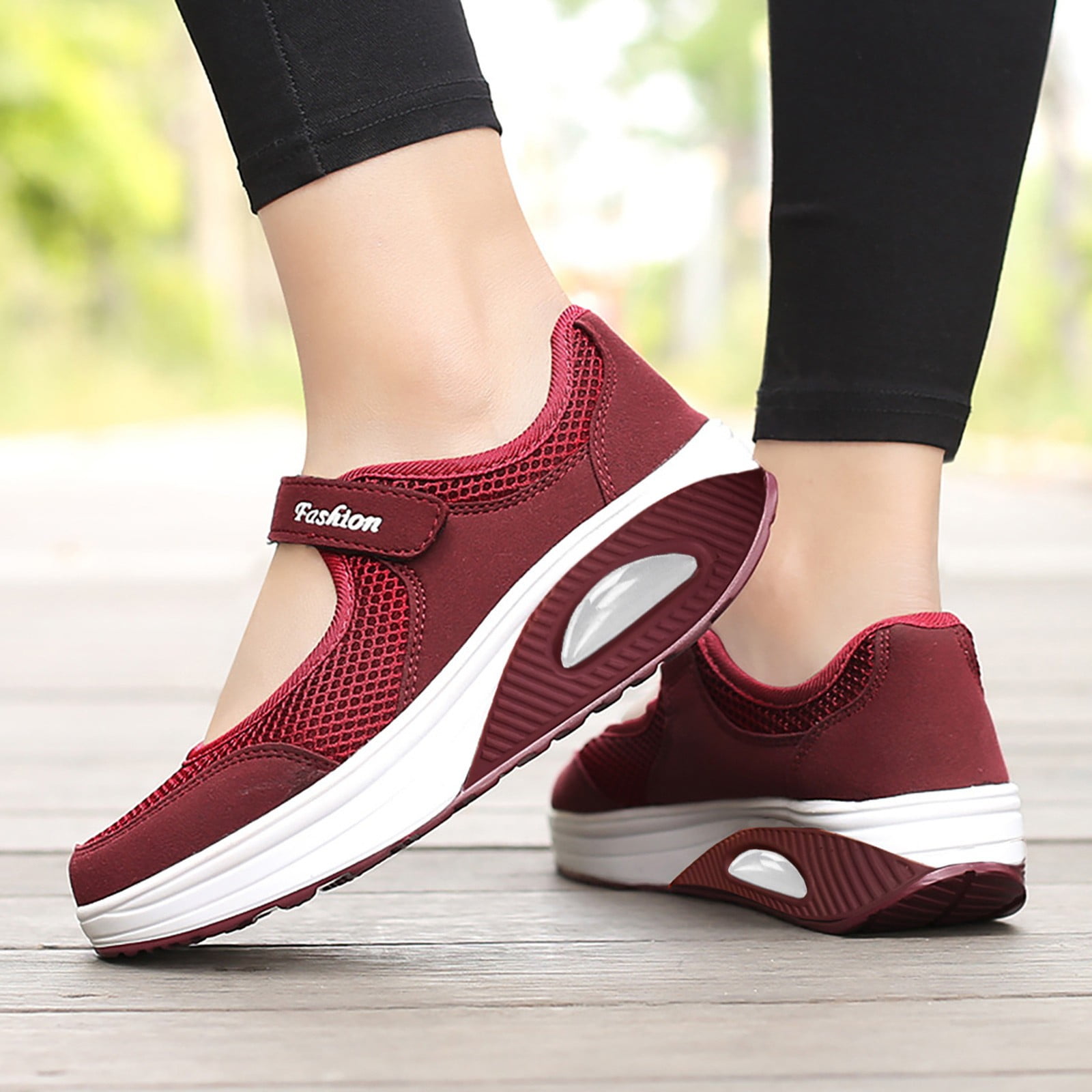 Oyedens Platform Orthopedic Walking Shoes for Women Comfort Mesh Golf Tennis Athletic Nursing Sneakers
