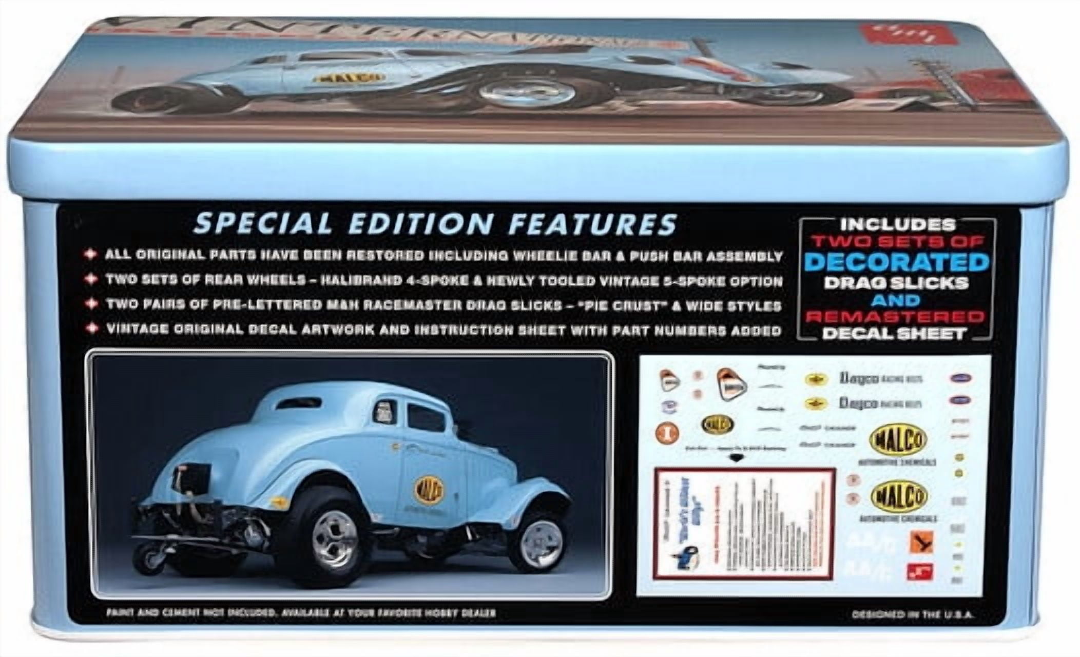 AMT 1933 Willys Gasser Ohio George w/Tin Packaging 1/25 Scale Model Kit