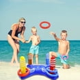 thumbnail image 4 of Pool Toys Games Set,Pool Basketball Hoop Inflatable Cross Ring Toss Game and Inflatable Cactus Ring Toss Kids Pool Toys for Teens Adults and Family (3 Set Water Toys), 4 of 7