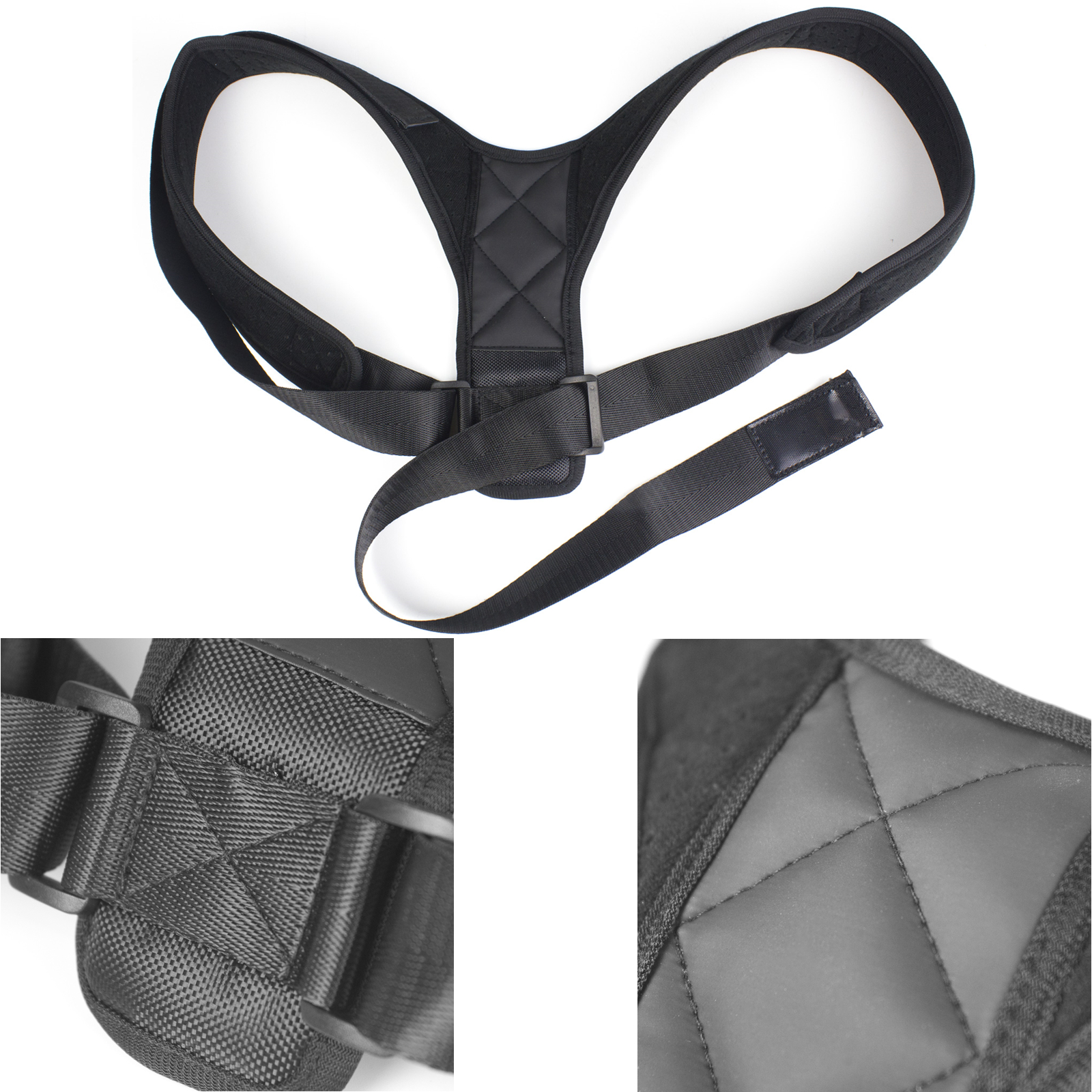 Adjustable Back Shoulder Support Correct Brace Belt for Women & MenL