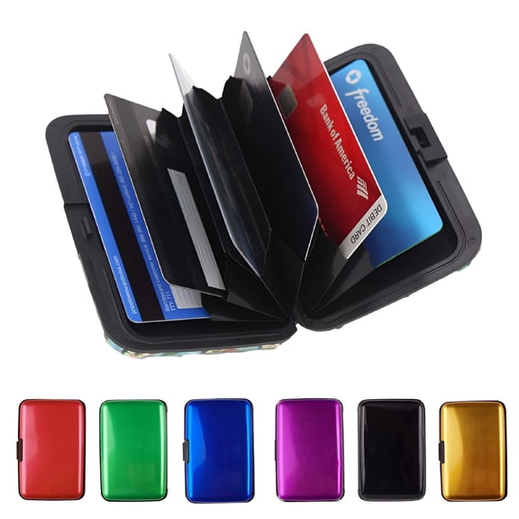 VORALYN RFID Blocking Credit Card Holder, Metal Wallet Waterproof ID Credit Card Protector Case Business Card Holder for Men or Women