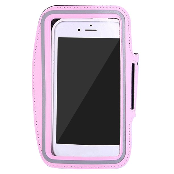 Methold Funda deportiva para brazalete, soporte para teléfono de 6,3 pulgadas para mujer, hombre, en la mano, bolsos para teléfono inteligente, Teléfono y Comunicación Rosa