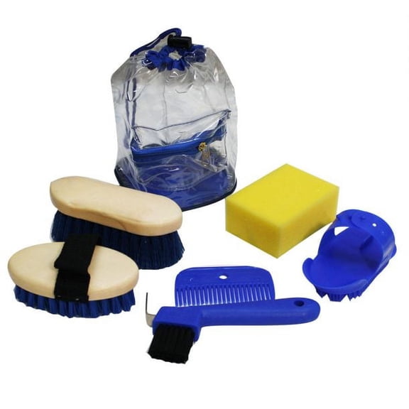 Showman Kids Size 6-Piece Grooming Kit (Blue)