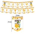 thumbnail image 2 of Decoración de cumpleaños con tema de abeja, globos de cumpleaños populares, banderas de globos de moda, película de látex de aluminio, conjunto de decoración para fiesta de cumpleaños, 2 of 5