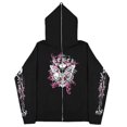 thumbnail image 1 of 2023 Sudaderas con corazones rojos oscuros europeas y americanas para hombres y mujeres, sudaderas con capucha, parejas góticas, sudaderas con cremallera de gran tamaño Harajuku, 1 of 5