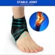 thumbnail image 5 of Ankle Brace Black Elastic Polyester Fiber Light Breathable Anti Sprains Ankle Support for Left Foot L Size, 5 of 5