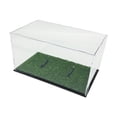 thumbnail image 4 of Langgg Dustproof Football Display Case Acrylic Display Case Showcasing Footballs And Rugby Collectibles Rugby Balls Figures with grass 31.8x18x19cm, 4 of 6