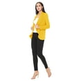 thumbnail image 5 of Women's Elegant Solid Stretch Open Front Long Sleeve Blazer Jacket, 5 of 5
