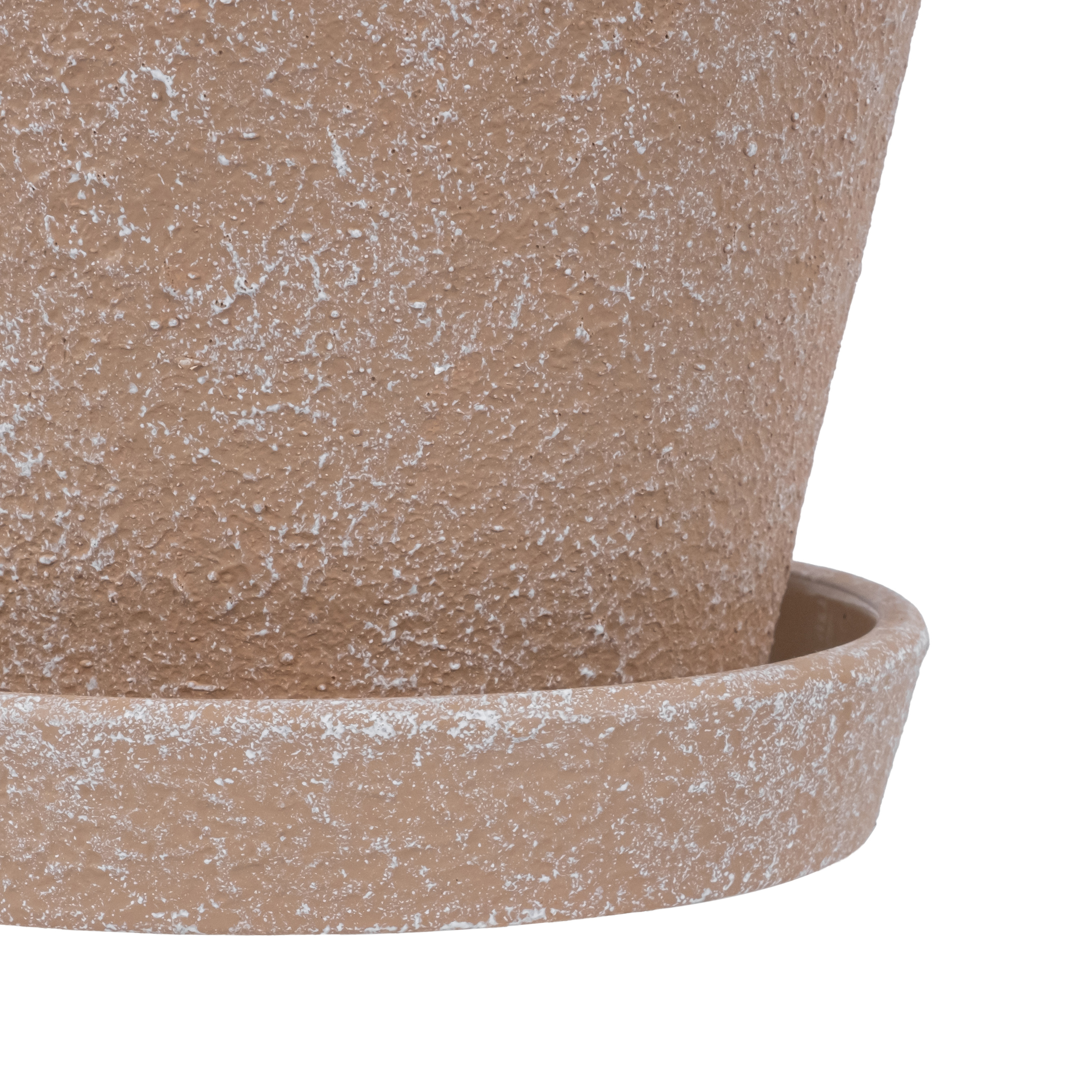 My Texas House 8-Inch Ceramic Wave Planter, Brown photo 6