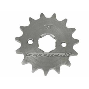 15 Tooth Sprocket 17mm 420 Chain Fits Quads, Pit Bike, Motorcycles, Go Karts, 50cc 70cc 90cc 110cc 125cc By Scooter (Best Chain Sprocket Set)